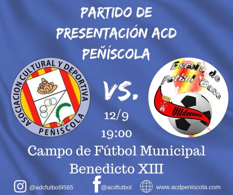 Partido presentación ACD Peñíscola