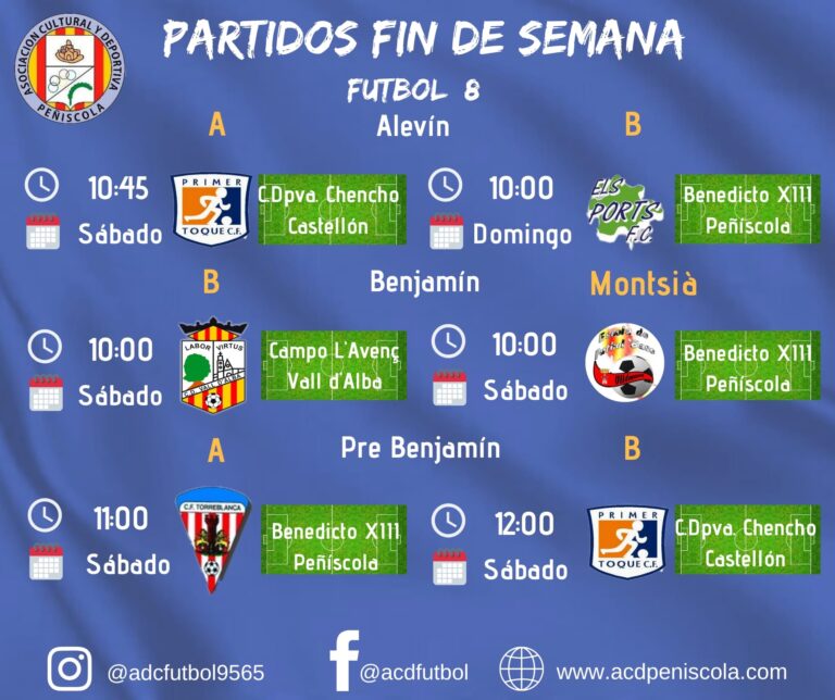 Próximos partidos 16/17 Nov