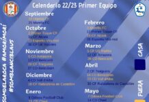 Calendario 22/23 Primer Equipo