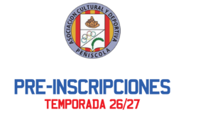 PREINSCRIPCIÓN TEMPORADA 26/27